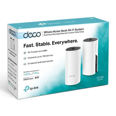 TP-Link DECO M4(2-PACK) AC1200 Deco Whole Home Mesh WiFi System