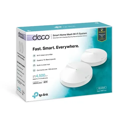 TP-Link DECO M9 PLUS(2-PACK) AC2200 Smart Home Mesh Wi-Fi System