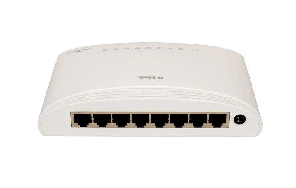 D-Link DGS-1008D/E 8-Port 10/ 100/ 1000Mbps Gigabit Ethernet Unmanaged Desktop Switch