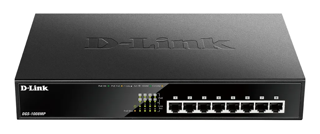 DGS-1008MP - D-Link 8-Port Ethernet Switch