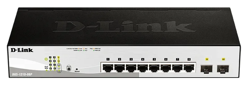 DGS-1210-08P - D-Link 8-Port Ethernet Switch