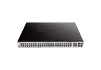 DGS-1210-52MP - D-Link Ethernet Switch 48 Network 4 Expansion Slot Manageable Twisted Pair Optical Fiber 2 Layer Supported 1U High Desktop Rack-mount