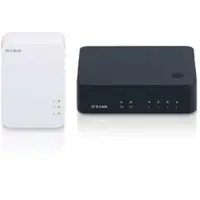 DHP-541 - D-Link PowerLine AV 500 4-Port Gigabit Ethernet Switch Kit