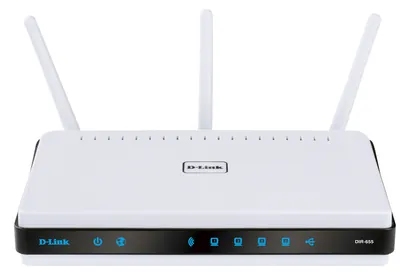 DIR-655 - D-Link 4-Port 2.4GHz 10/100/100Base-T Gigabit Ethernet 802.11b/g/n Wireless Router