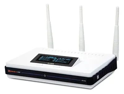 D-Link DIR-855/B Xtreme N DIR-855 Duo Media Router 4 x 10/100/1000Base-TX LAN, 1 x 10/100/1000Base-TX WAN IEEE 802.11n (draft) Wireless Router