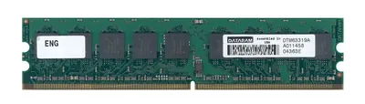 Dataram DRL380N/512 512MB DDR2-667MHz PC2-5300 non-ECC Unbuffered DIMM CL5 240-Pin DIMM Dual Rank Memory Module