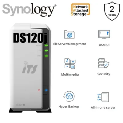 Synology DS120J/6TB-RED DiskStation DS120j 1-Bay 6TB NAS