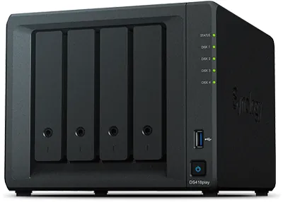 Synology DS418PLAY/40TB-REDPRO DiskStation DS418play 40TB 4-Bay NAS
