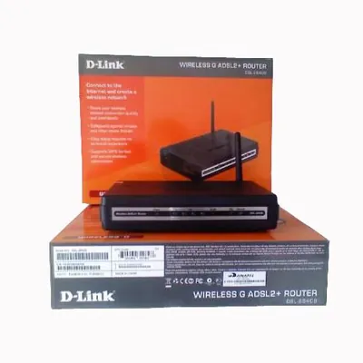 D-Link DSL-2640B/B DSL-2640B Wireless Broadband Router4 x 10/100Base-TX LAN, 1 x ADSL WANIEEE 802.11b/g54Mbps