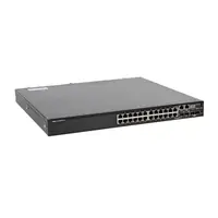 DVH7N - Dell EMC Networking N3000 Series N3024ET-ON 24 x Ports 10/100/1000 + 2 x Ports 10 Gigabit SFP+ + 2 x Ports 1000Base-T Combo Rack-Mountable 1U Layer 3 Managed Gigabit Ethernet Network Switch