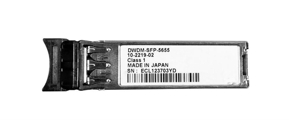 Cisco DWDM-SFP-5655/NS 1.25Gbps 1000Base-DWDM Single-Mode Fiber 80km 1556.55nm LC Connector SFP Transceiver Module