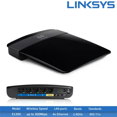 E1200-NP - Linksys E1200 Monitor N300 Wireless-N Router
