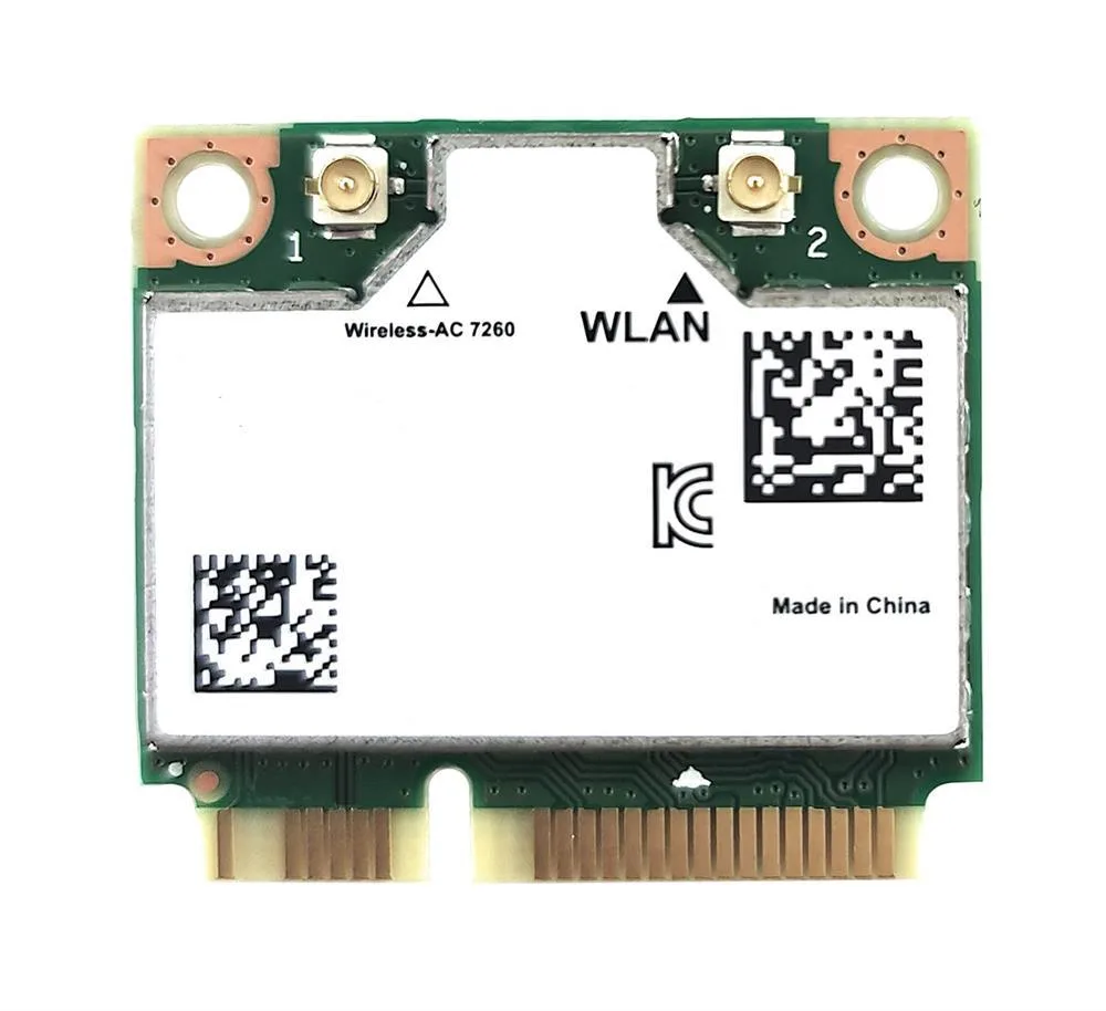 E2P69AV - Intel Dual-Band Wireless AC 7260 802.11 ac 2x2 WiFi / Bluetooth 4.0 Card