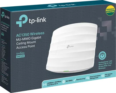 EAP225 V3 - TP-Link AC1350 Wireless MU-MIMO Gigabit Ceiling Mount Access Point