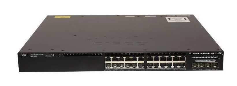 EDU-C3650-24PS-L - Cisco Catalyst PoE 3650 24 x Ports 10/100/1000Base-T + 4 x SFP Layer 3 Managed Stackable 1U Rack-Mountable Gigabit Ethernet Network Switch