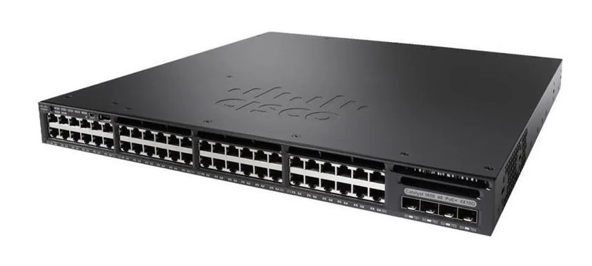 EDU-C3650-48FS-S - Cisco Catalyst 3650 PoE+ 48 x Ports 10/100/1000Base-T + 4 x SFP Ports Layer 3 Managed Rack-mountable Gigabit Ethernet Network Switch