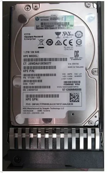 EG001200JWFUT - HP 1.2TB SAS 12Gb/s 10000RPM Dual Port 2.5-inch Hard Drive