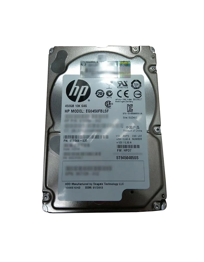 EG0450FBLSF-M6625 - HP 450GB 10000RPM SAS 6.0Gb/s Hot Swap Dual Port 2.5-inch Hard Drive