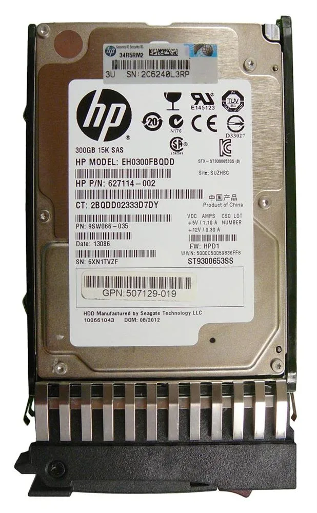 EH0300FBQDD-SC - HP 300GB SAS 6Gb/s 15000RPM Dual Port Hot-Swappable 2.5-inch Hard Drive