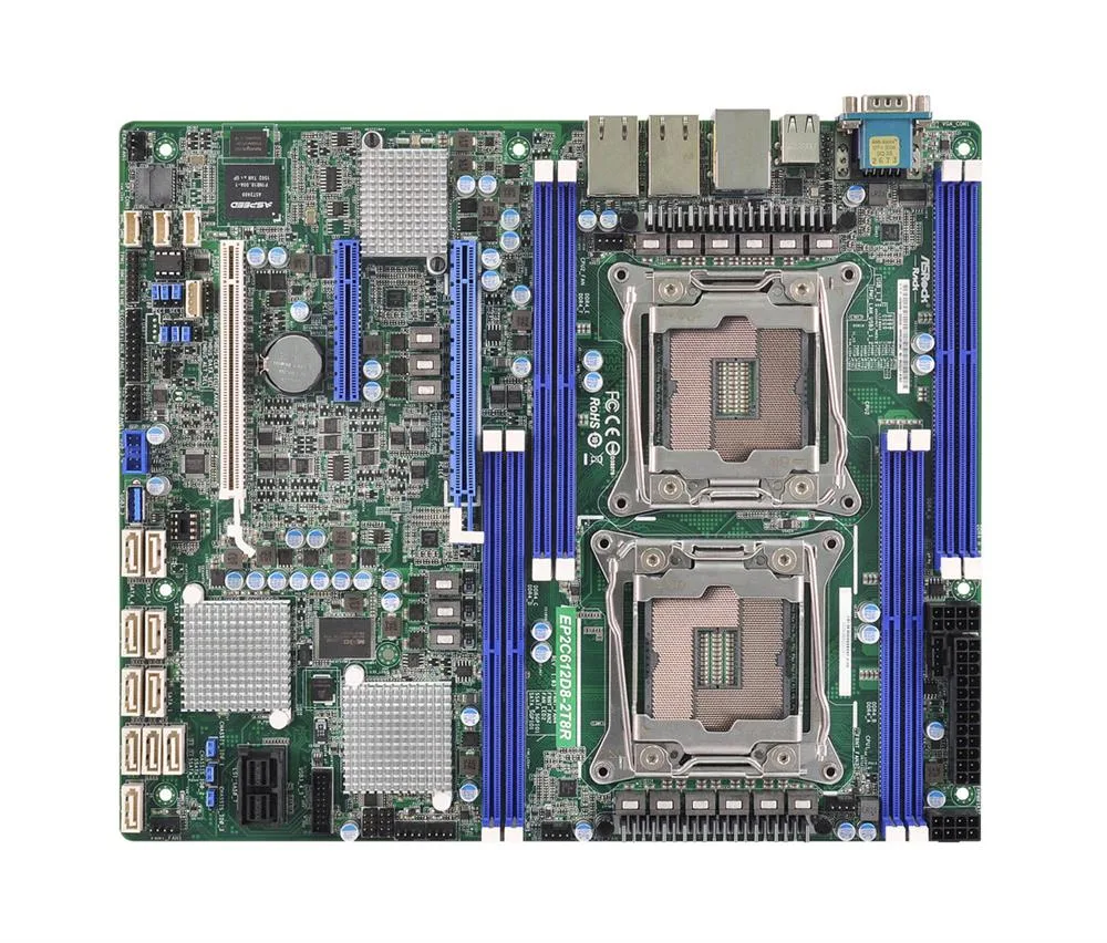 EP2C612D8-2T8R - AsRock ATX Intel Xeon DDR4 LGA-2011 Motherboard