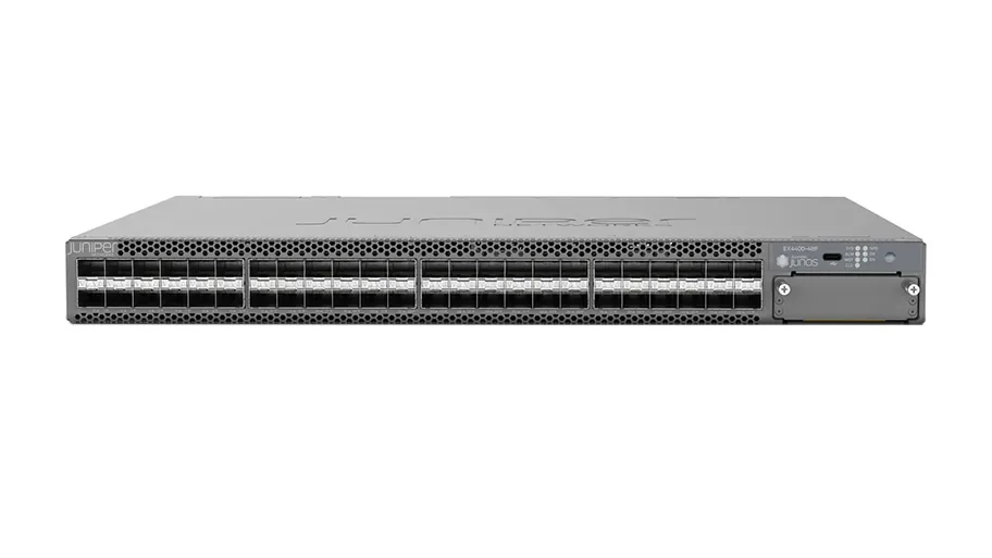 Juniper EX4400-48F-DC-AFI EX4400 Series EX4400-48F-DC 12 x SFP+ Ports 10000Base-X + 36 x SFP Ports 1000Base-X + 4 x SFP28 25GbE Ports + 2 x 100GbE Ports Layer 3 Managed 1U Rack-mountable Gigabit Ether