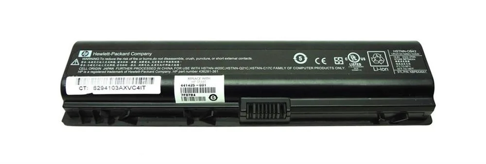 EX940AA - HP 12-Cell Lithium-Ion 10.8v/8800mAH Notebook Battery for Pavilion DV2000/DV6000 and Presario V3000/V6000 Notebook Series