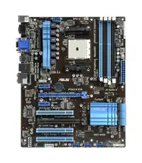 F1A55-V - Asus Desktop Motherboard AMD Hudson D2 Chipset Socket FM1 ATX 1 x Processor Support 64GB DDR3 SDRAM Maximum RAM CrossFireX Support Serial ATA/300 Yes Controller Yes 2 x PCIe x16 Slot 2 x USB 3.0 Port Yes