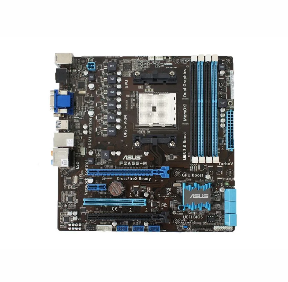 Asus F2A55-M/CSM Desktop Motherboard AMD A55 Chipset Socket FM2 Retail Pack