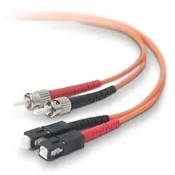 F2F40207-05M - Belkin Fiber Optic Duplex Patch Cable ST Male SC Male 16.4ft