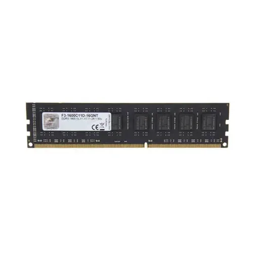 F3-1600C11D-16GNT - G.Skill 16GB Kit (2 x 8GB) DDR3-1600MHz PC3-12800 Non-ECC Unbuffered CL11 240-Pin DIMM Memory Module