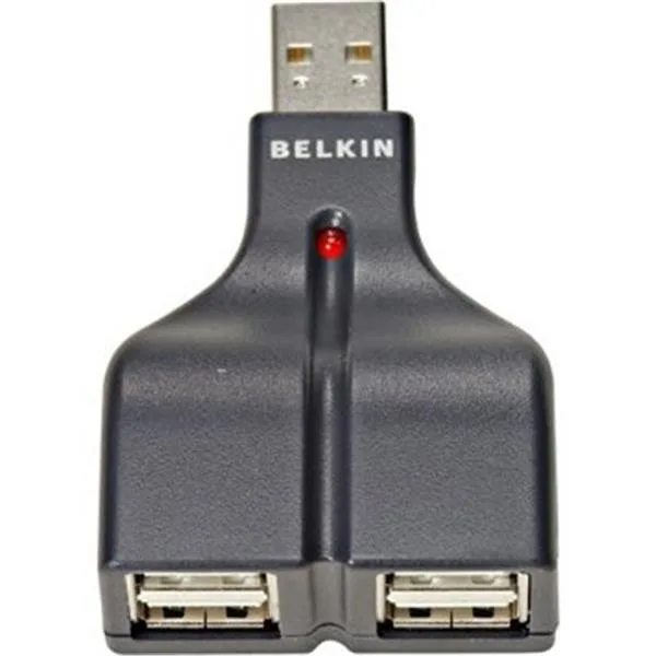 F5U218-MOB - Belkin USB 2.0 4-Port Thumb Hub - 4 x 4-pin Type A USB 2.0 External 1 x 4-pin Type A USB 2.0 External - External