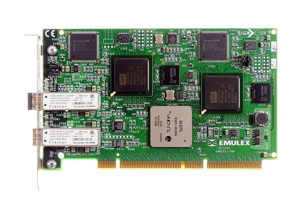 FC1020050-01E - Emulex LightPulse 2-Port 2GB/s Fibre Channel PCI-X Host Bus Adapter