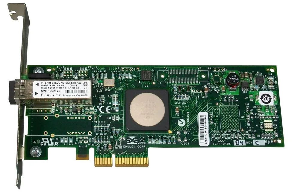FC112000504C - HP LightPulse Lpe1150 Single Port Fibre Channel 4Gb/s PCI-Express Host Bus Adapter with Standard Bracket Card Only