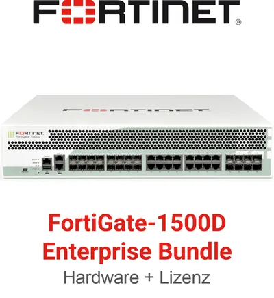 FG-1500D-BDL - Fortinet FG-1500D Hardware plus 1 Year 8x5 FortiCare and FortiGuard UTM Bundle