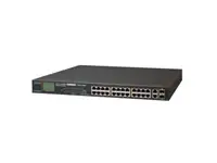 FGSW-2622VHP - Planet 24 x Ports 10/100Base-TX PoE+ + 2 x Ports Gigabit TP + 2 x Ports SFP Ethernet Switch with LCD PoE+ Monitor