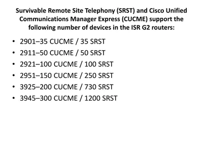 FL-SRST-50-WITH-EQUAL - Cisco Survivable Remote Site Telephony Licence Standard