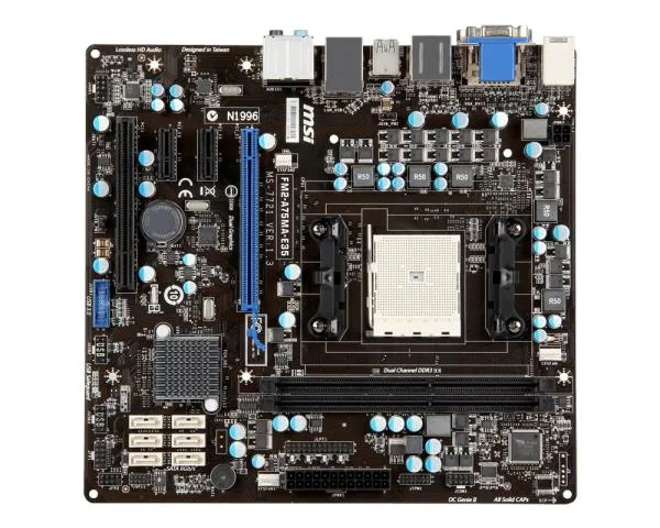 FM2-A75MA-E35-A1 - MSI Socket FM2 AMD A75 Chipset Support DDR3 2x DIMM 6x SATA3 6.0Gb/s Micro-ATX Motherboard