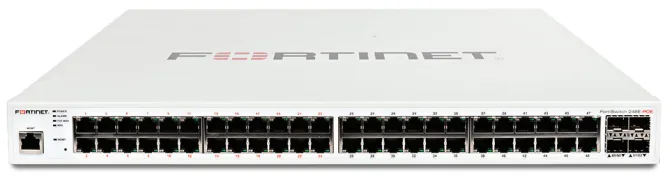 Fortinet FS-248E-POE FortiSwitch 48x Ports RJ-45 24x Ports GE PoE 24x GE Network 4x SFP(mini-GBIC)1U L3 Managed Ethernet Switch