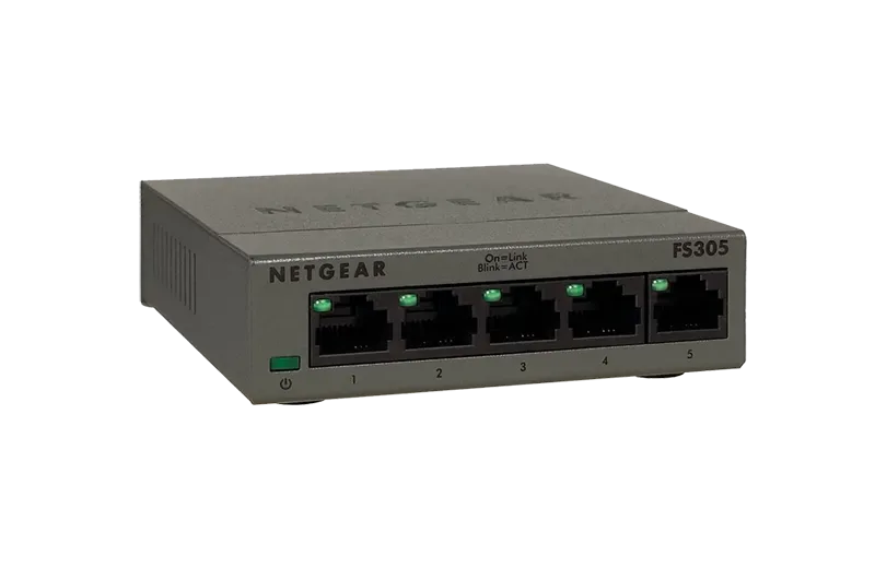 FS305 - NetGear 300 5-Port 10/100Mbps Fast Ethernet Unmanaged Switch