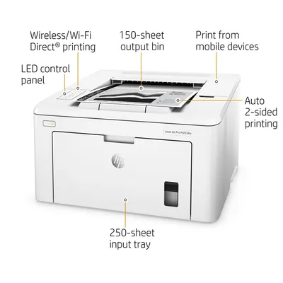 HP G3Q47A#BGJ LaserJet Pro M203dw Monochrome Laser Printer