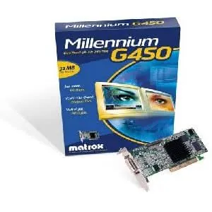 G45FMDVP32DBF - Matrox Millennium G450 32MB DDR VGA DVI PCI Video Graphics Card