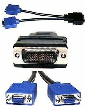 G9438 - Dell 9-inch Dms-59 to Dual VGA Splitter Cable