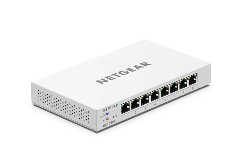 GC108PP - NetGear FlexPoE 8-Port Gigabit Ethernet PoE+ (126W) Cloud Management Smart Managed Pro Switch