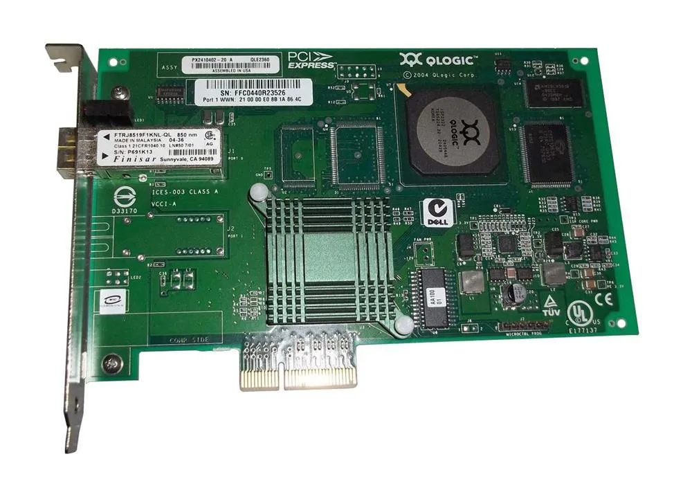 GK344 - Dell 1-Port 2GB/s Fibre Channel PCI-Express Host Bus Adapter