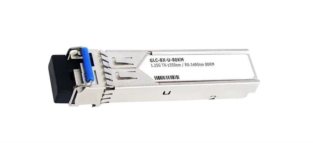 GLC-BX-U-80KM - Cisco 1Gbps 1000Base-BXU Single-mode Fiber 1310nm TX/1490nm RX 80km SFP Transceiver Module