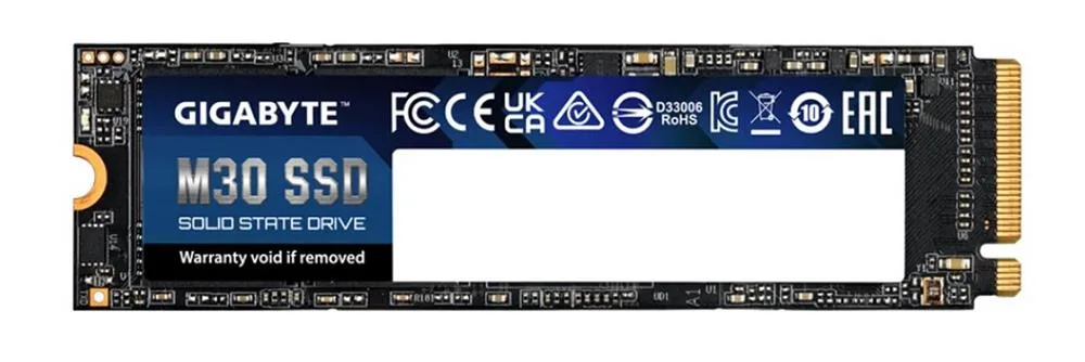 GP-GM30512G-G - Gigabyte Technology M30 512GB Triple-Level Cell PCI Express 3.0 x4 M.2 2280 Solid State Drive
