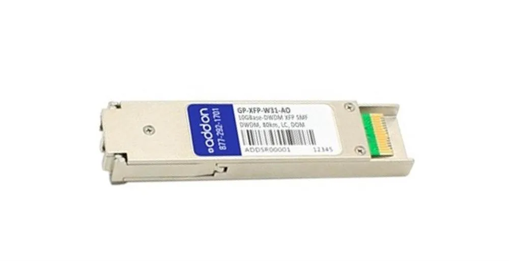 GPXFPW31AO - Addonics 10Gbps 10GBase-DWDM Single-mode Fiber 80km 1552.52nm LC Connector XFP Transceiver Module