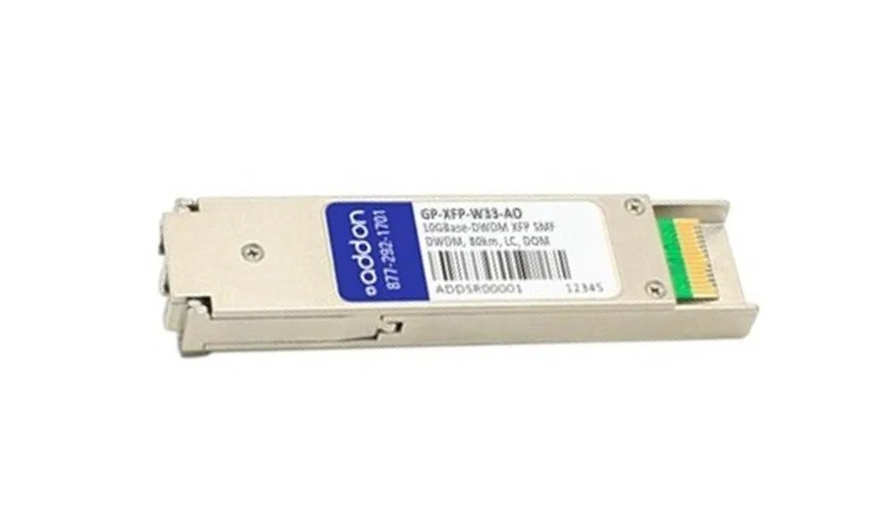 GPXFPW33AO - Addonics Force10 Gp-XFP-w33 Compatible 10GBa Se-dwdm XFP 1550.92nm 80km Transceiver Module
