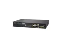GS-4210-8P2S - Planet 8 x Ports 10/100/1000Base-T PoE+ + 2 x Ports 100/1000Base-X SFP Layer 2 Managed Ethernet Switch