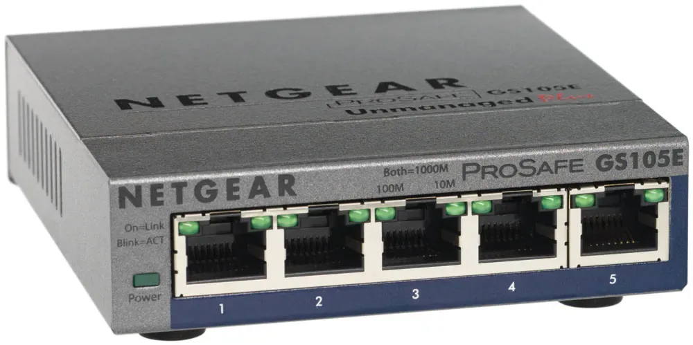 GS105E-100AUS - Netgear ProSafe GS105E Ethernet Switch 5-Port 5 x 10/100/1000Base-T
